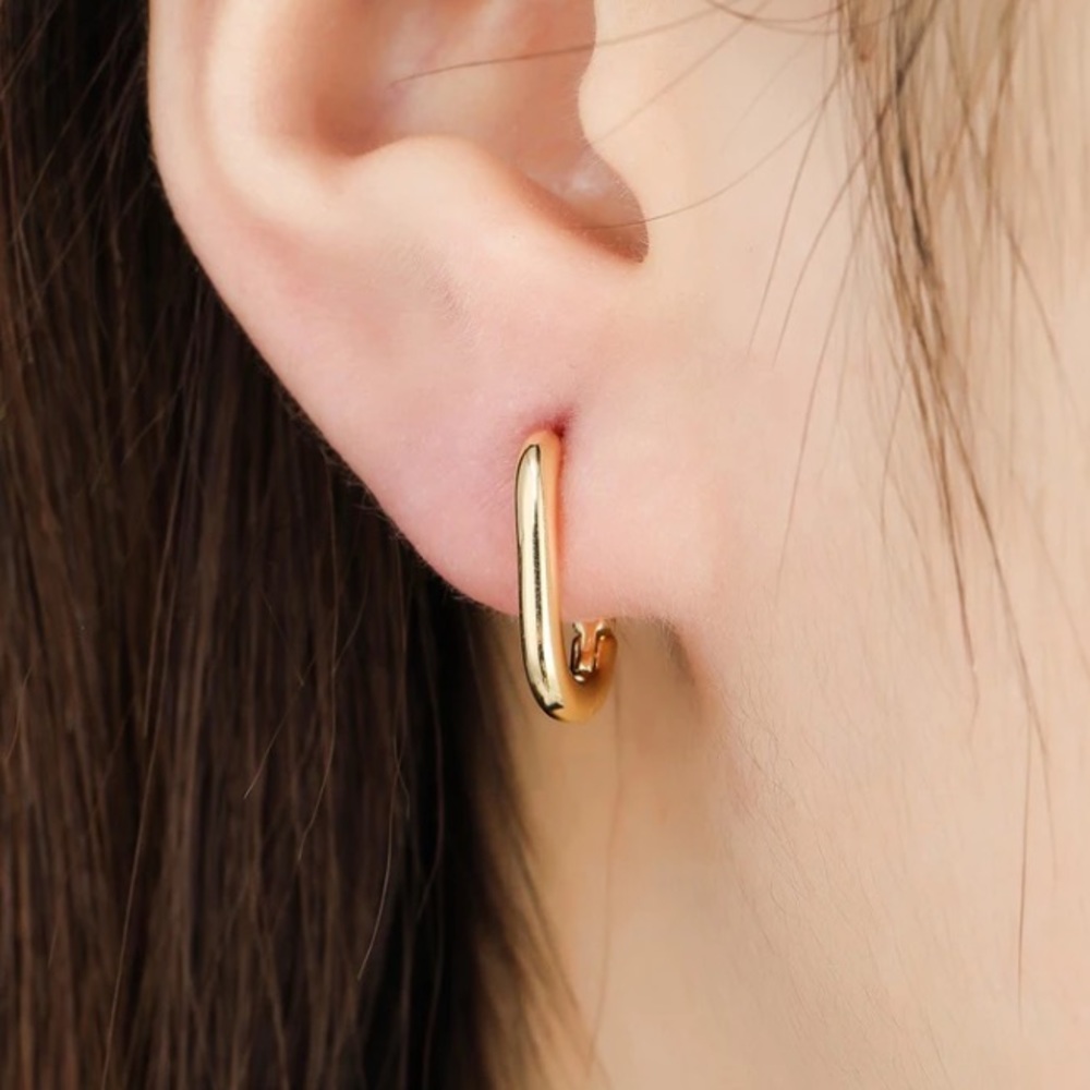 ✨Insta small gold hoop earrings - Picture 8 of 11